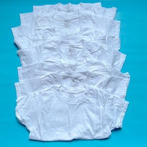 ❤️PICK 5/$25!! 7 pack Toddler plain white tee’s